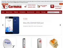 Tablet Screenshot of electronica-carmona.com
